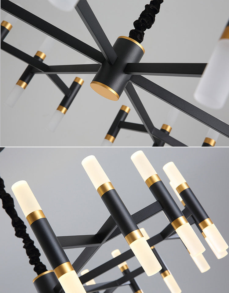 Willow Whisper Chandelier (Black)